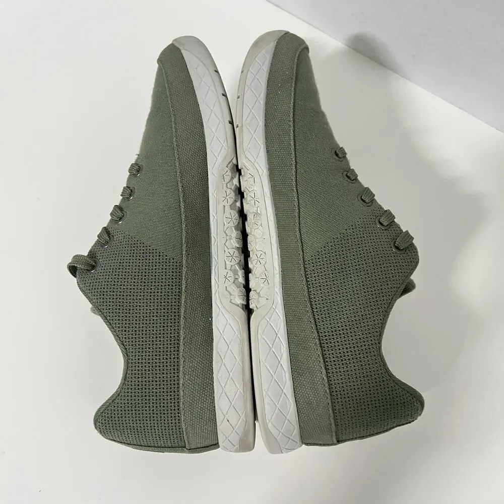 Nobull Canvas Trainer Shoes Men’s sz 9 Moss Green Sneakers Women 10.5